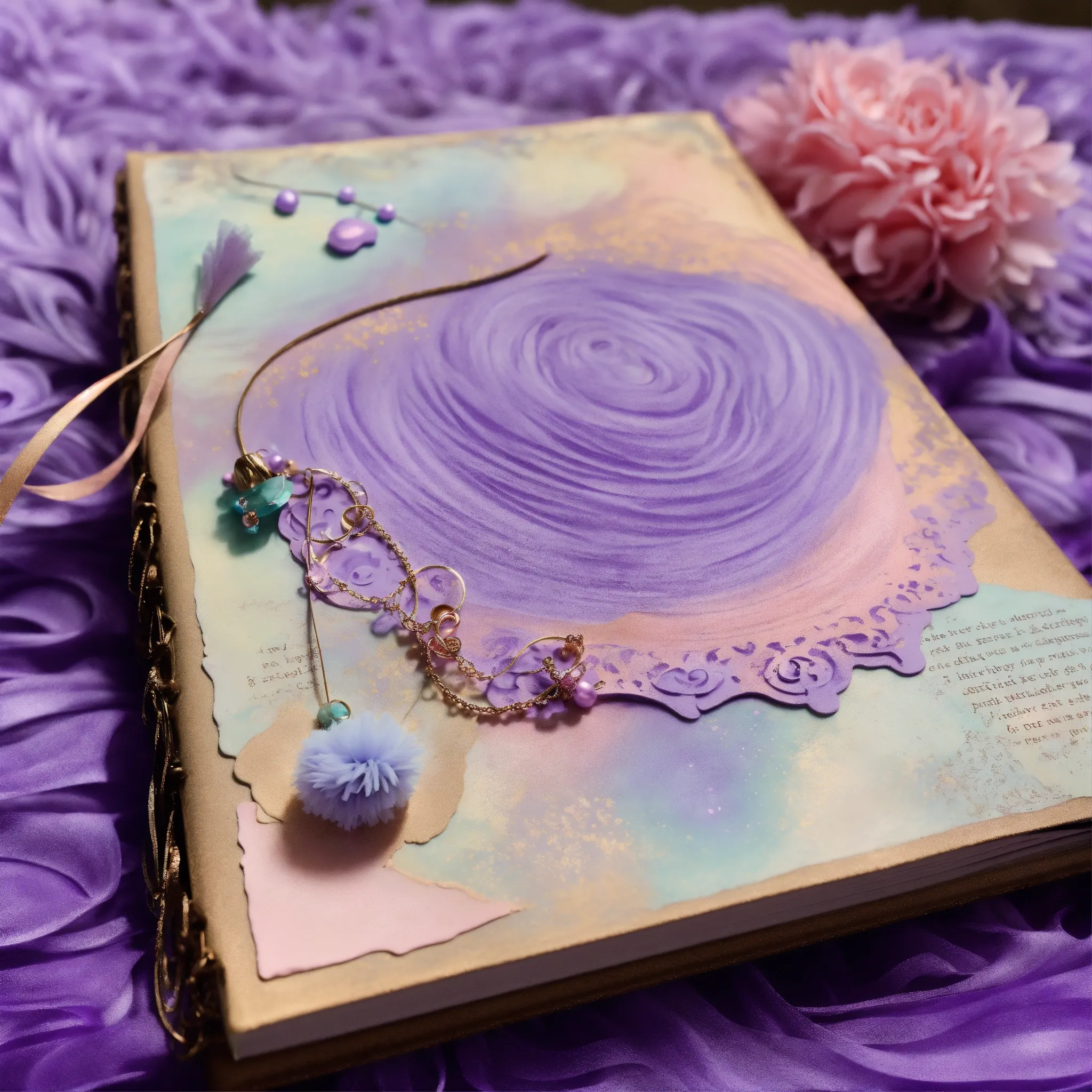 Close-up van een borduurproject met kleurrijke draden